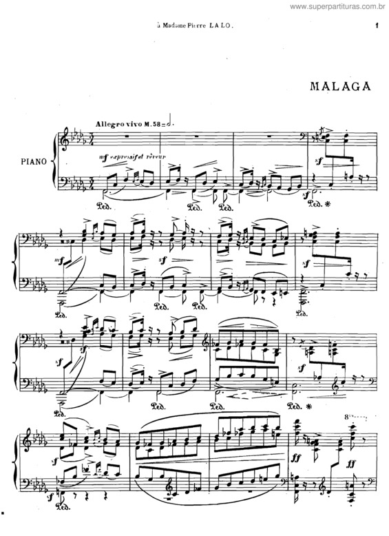 Partitura da música Iberia v.4