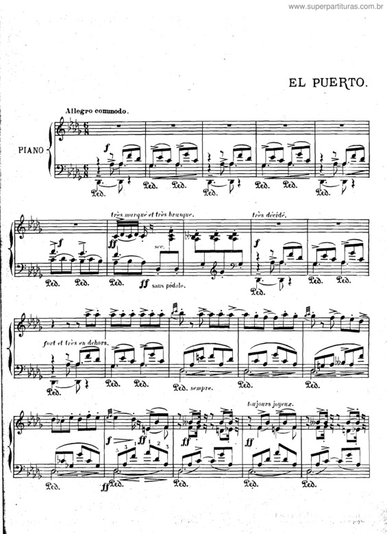 Partitura da música Iberia