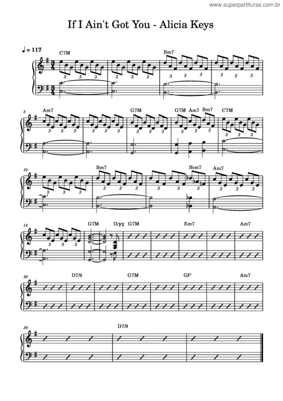 Partitura da música If I Ain`T Got You – Alicia Keys If_I_Ain`T_Got_You_–_Alicia_Keys