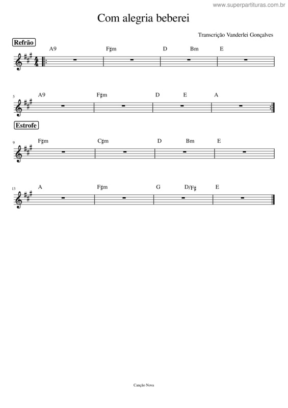 Partitura da música Igreja Catolica – Igreja Catolica Salmo 12