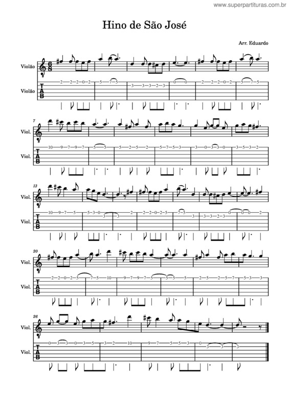 Partitura da música Igreja Catolica – Igreja Catolica