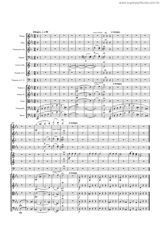 Partitura da música Iii Movimiento De La 5ª Sinfonía