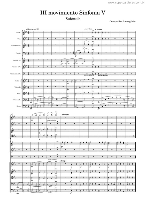 Partitura da música Iii Movimiento Sinfonia V – Iamezcua08