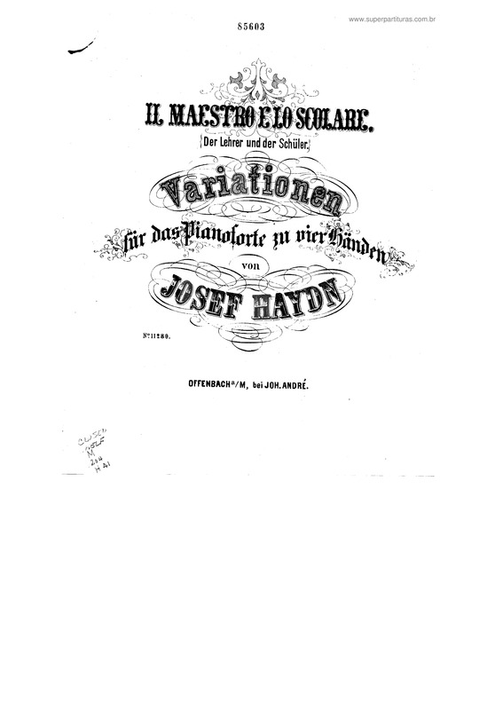 Partitura da música Il Maestro e Lo Scolare v.2