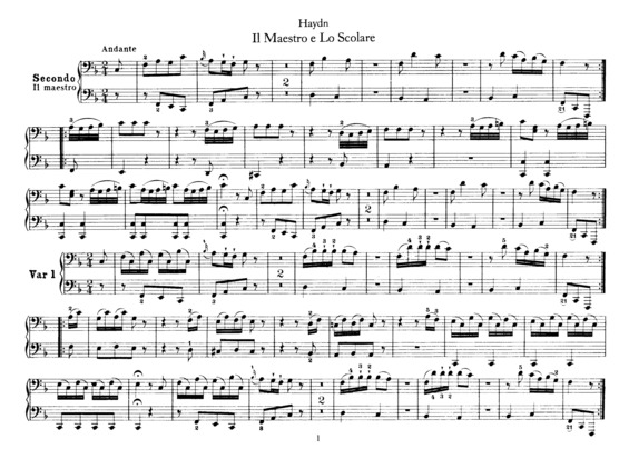 Partitura da música Il Maestro e Lo Scolare