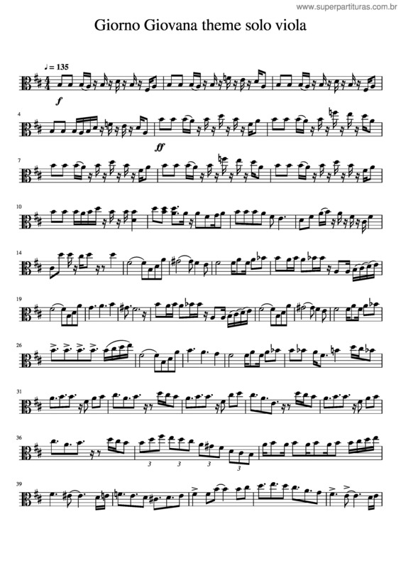 Partitura da música Il Vento D`Oro