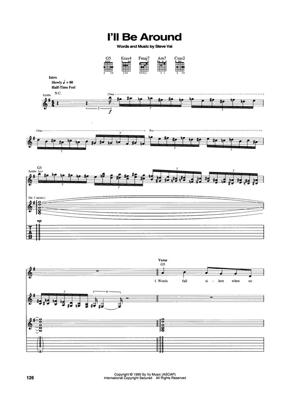 Partitura da música Ill Be Around