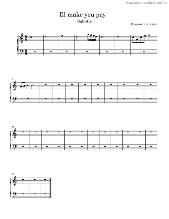 Partitura da música Ill Make You Pay ` Balloutdylann
