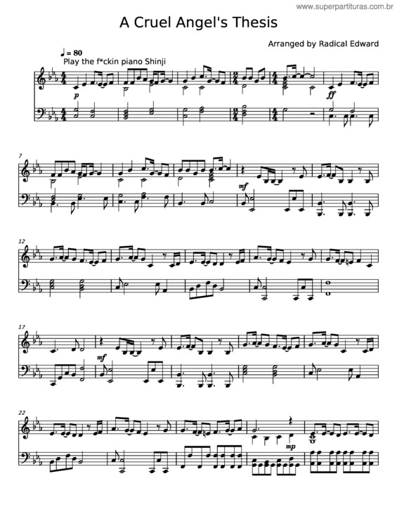 Partitura da música Im Sorry Means I Miss You Balik Kana Princess