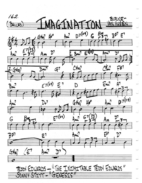 Partitura da música Imagination v.6
