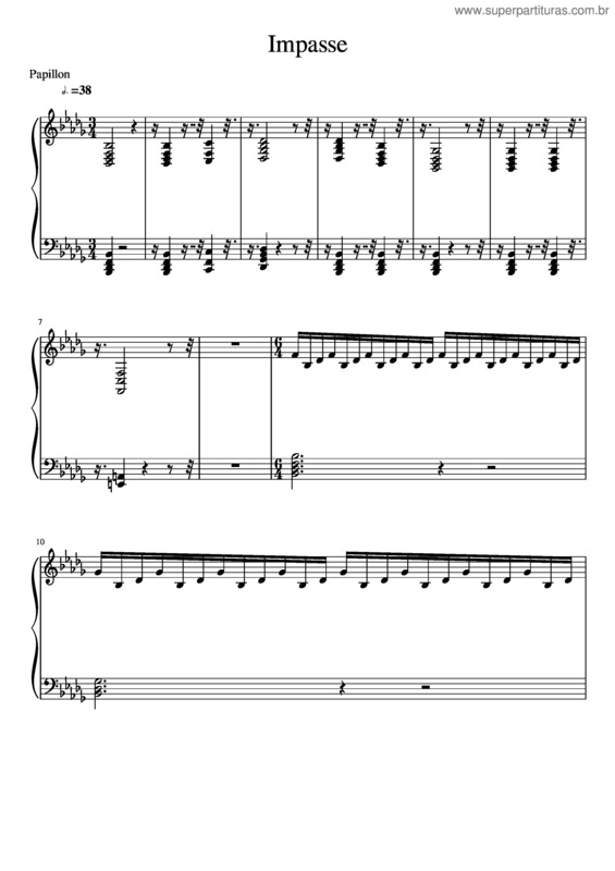 Partitura da música Impasse Corrigida Deffo