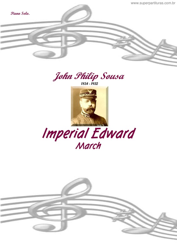 Partitura da música Imperial Edward