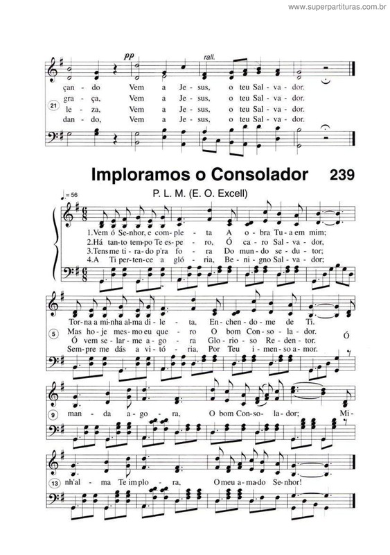 Partitura da música Imploramos O Consolador