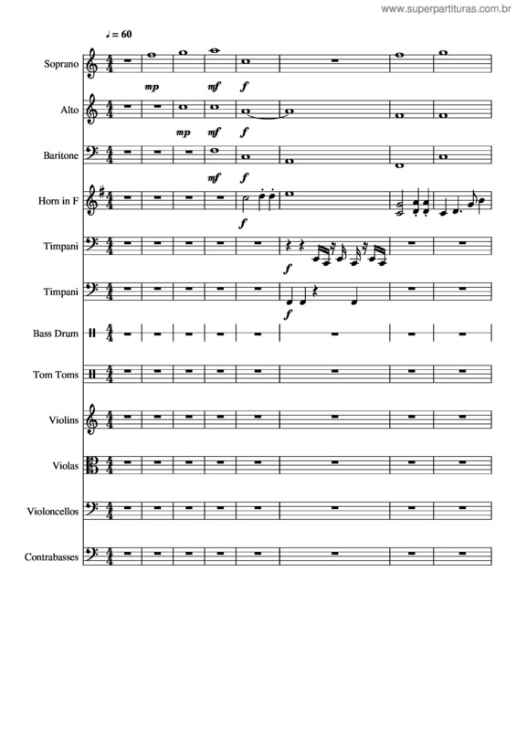 Partitura da música In Gloria Dei