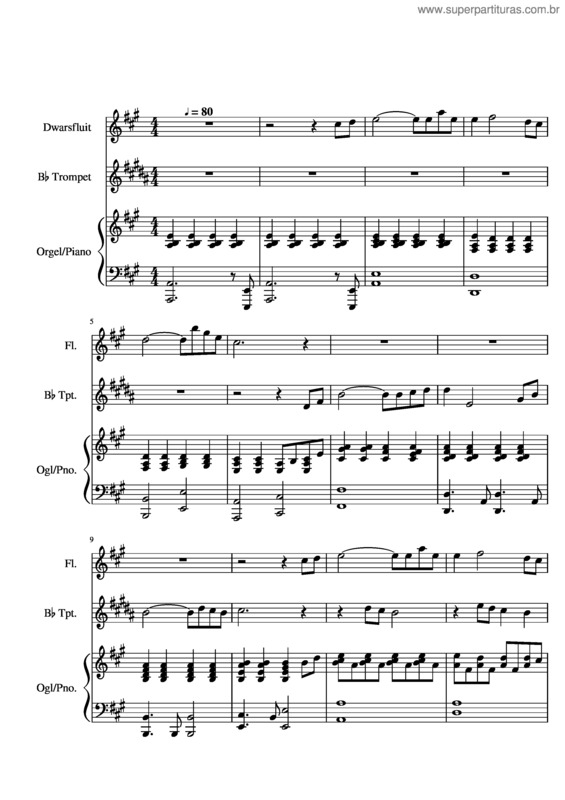 Partitura da música In His Love
