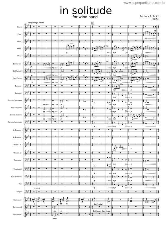 Partitura da música In Solitude