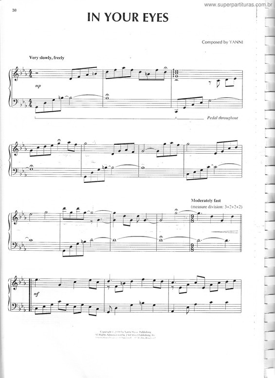 Partitura da música In Your Eyes v.3