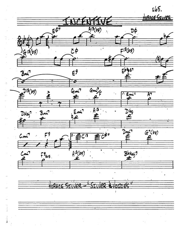 Partitura da música Incentive v.2