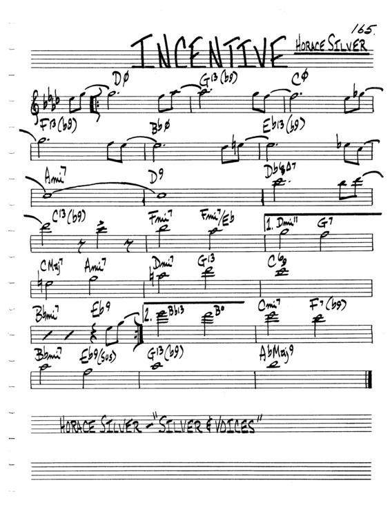 Partitura da música Incentive v.4