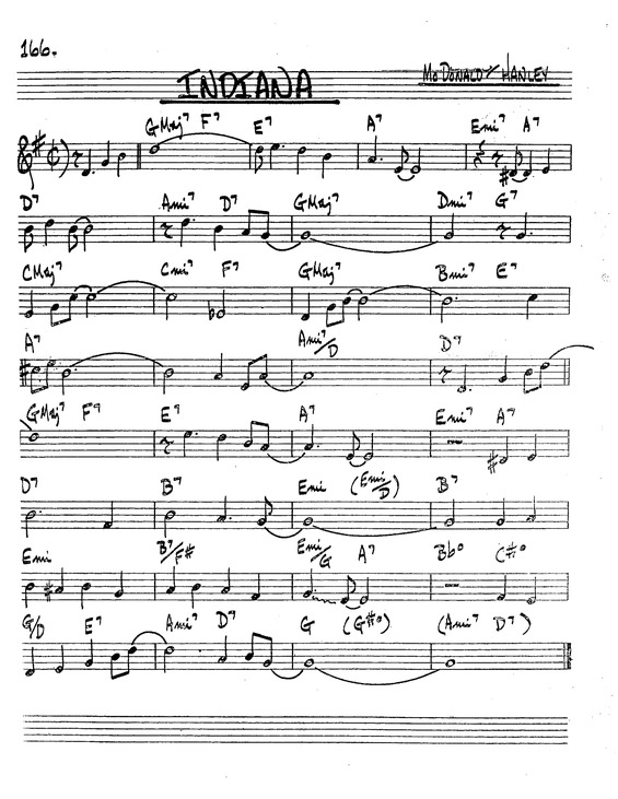 Partitura da música Indiana v.2