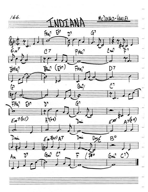 Partitura da música Indiana v.4