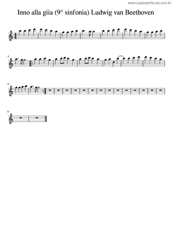 Partitura da música Inno Alla Giia