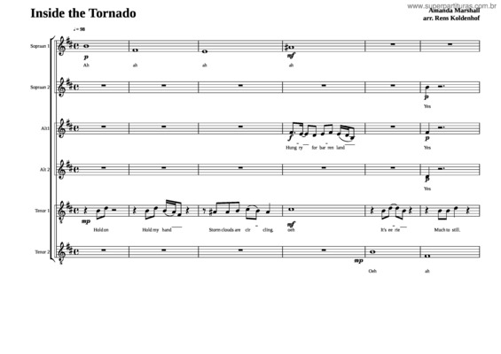 Partitura da música Inside The Tornado