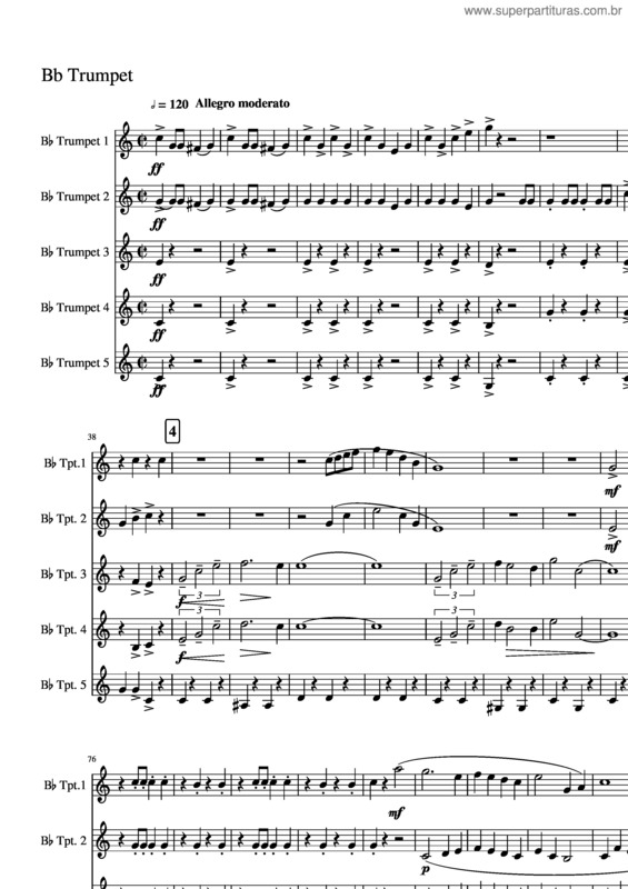 Partitura da música Instant Concert Trumpet Part 12345