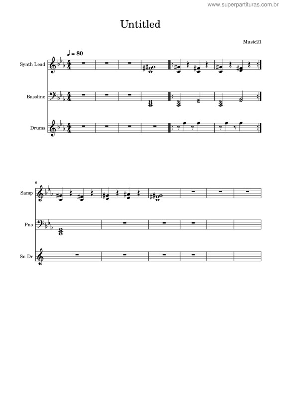 Partitura da música Intergalactic Janet – Ley Soul