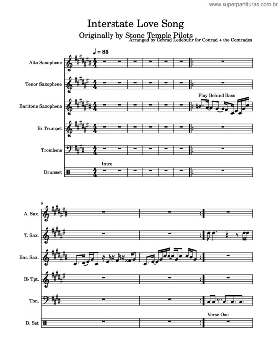 Partitura da música Interstate Love Song – Stone Temple Pilots
