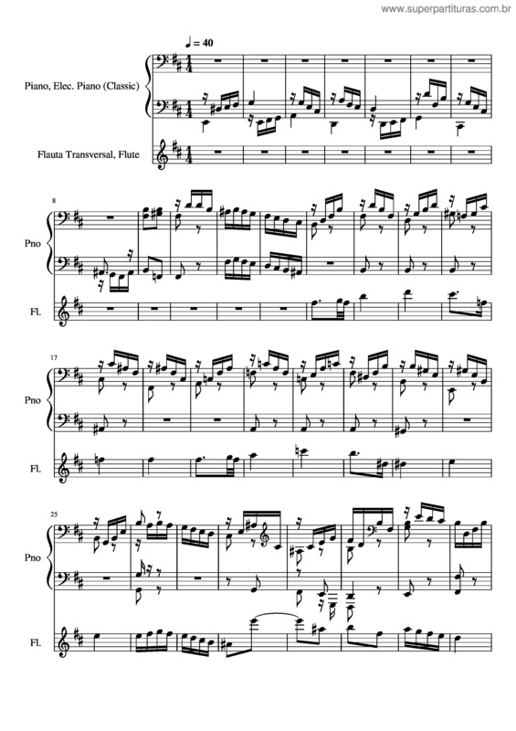 Partitura da música Introdução De Nada