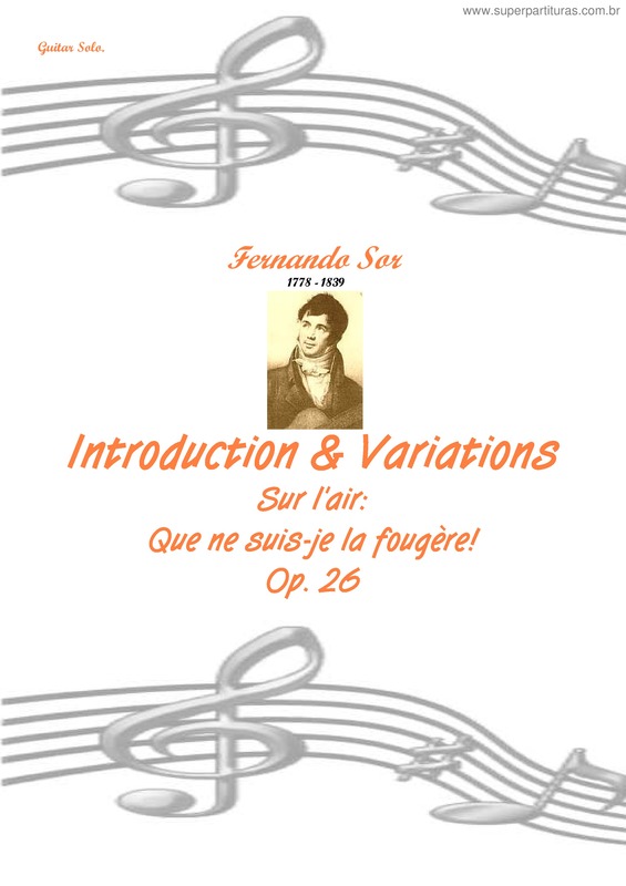 Partitura da música Introduction &amp; Variations v.2