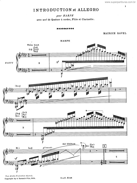 Partitura da música Introduction and Allegro v.2