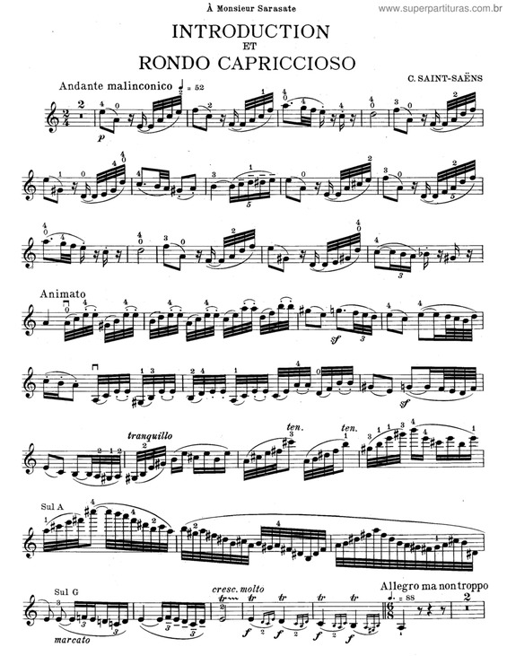 Partitura da música Introduction Et Rondo Capriccioso Op. 28