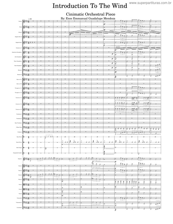 Partitura da música Introduction To The Wind