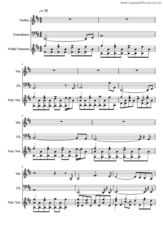 Partitura da música Io Te Amo