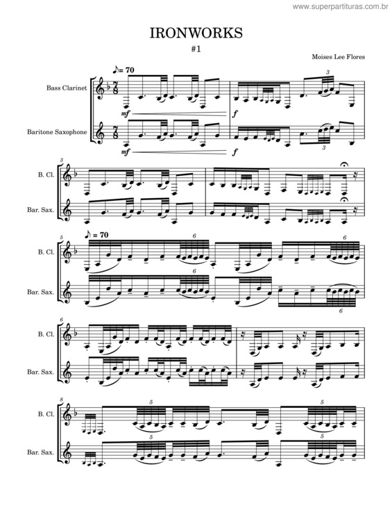 Partitura da música Ironworks #1