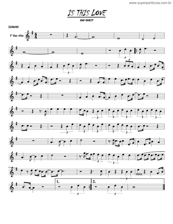 Partitura da música Is This Love v.10