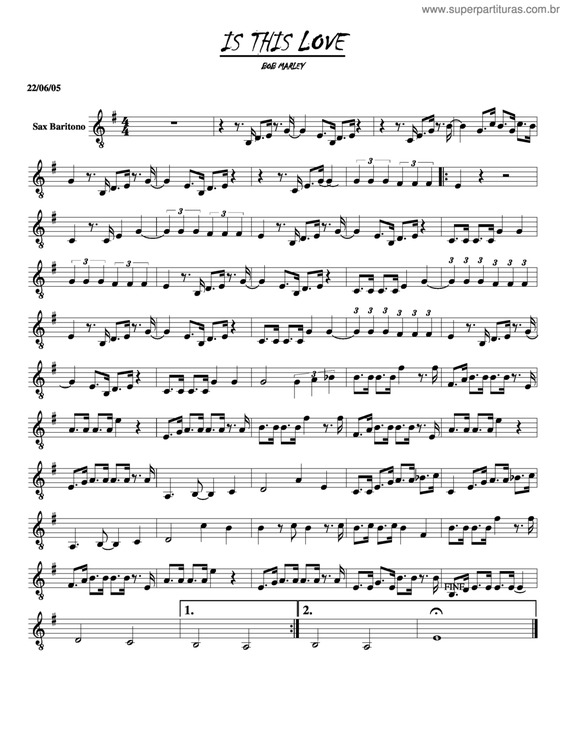 Partitura da música Is This Love v.9