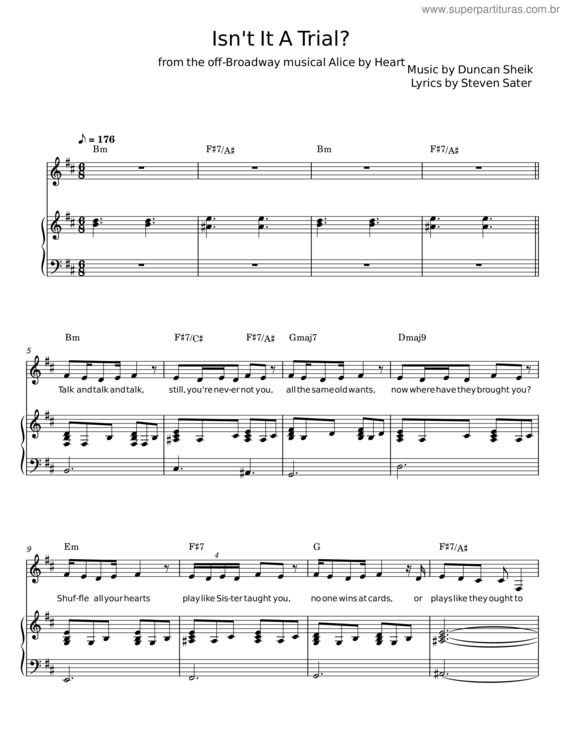 Partitura da música Isn`T It A Trial?