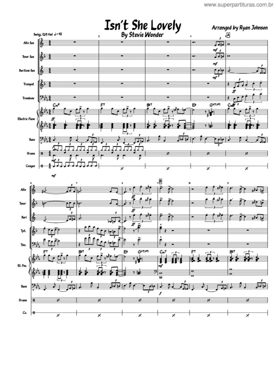 Partitura da música Isnt She Lovely v.4