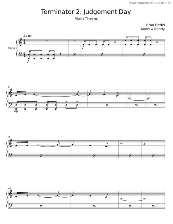 Partitura da música It` Over v.3