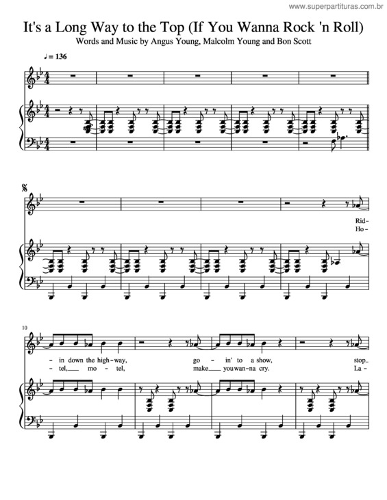 Partitura da música It`S A Long Way To The Top