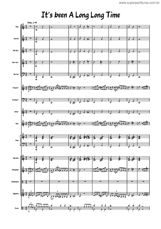 Partitura da música It`S Been A Long, Long Time – Harry James It`S Been A Long Long Time