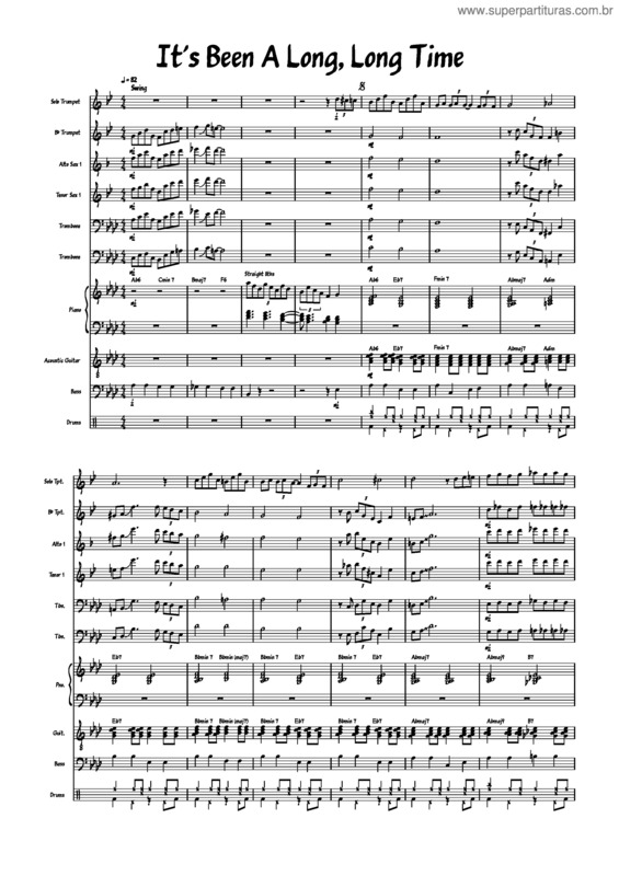 Partitura da música It`S Been A Long, Long Time – Harry James