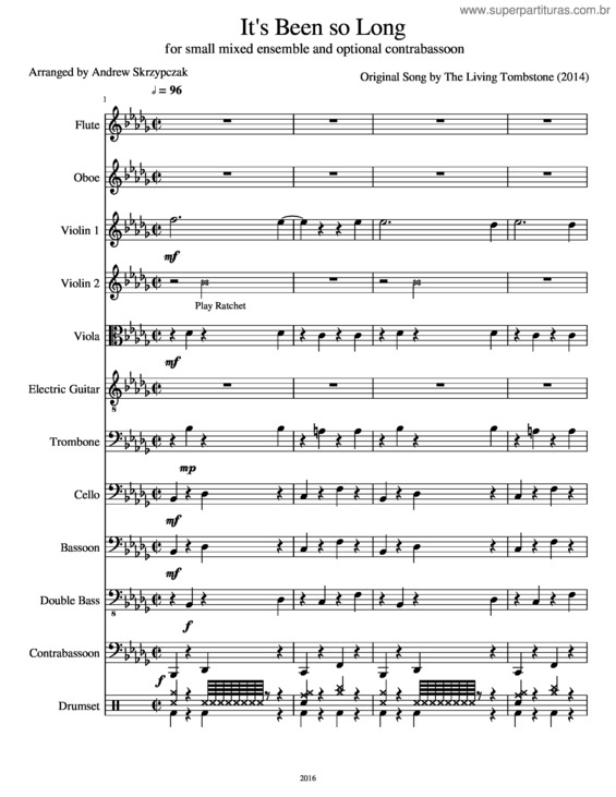 Partitura da música It`S Been So Long v.5
