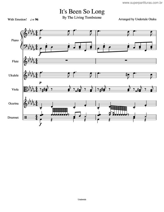 Partitura da música It`S Been So Long v.6