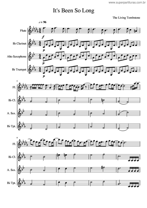 Partitura da música It`S Been So Long