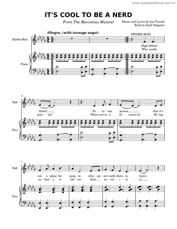 Partitura da música It`S Cool To Be A Nerd