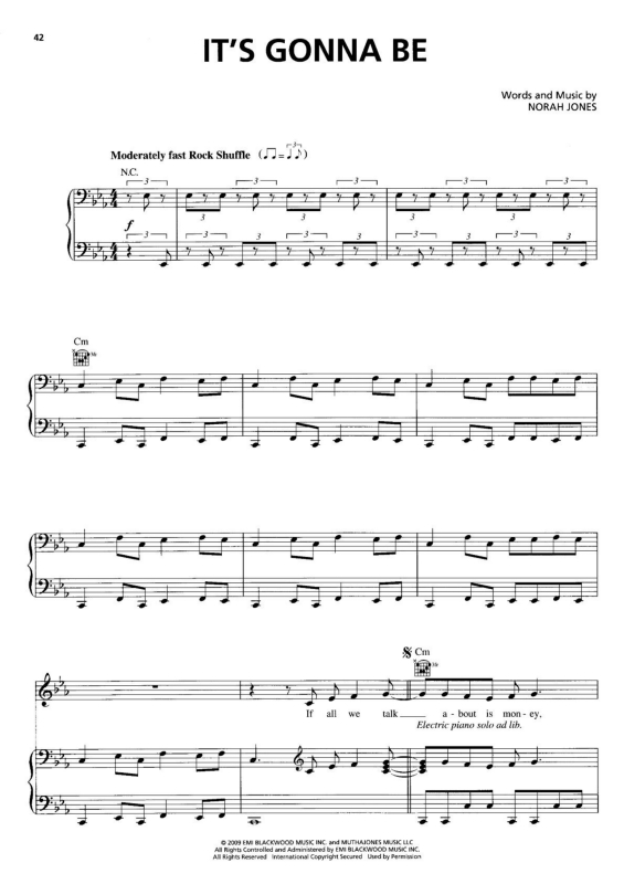 Partitura da música It`s Gonna Be